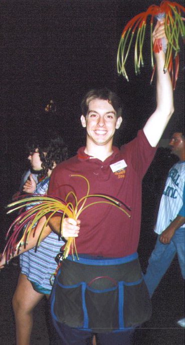 Selling glows at Valleyfair! - Summer '97